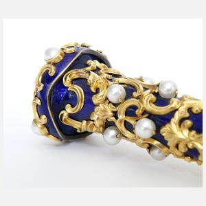 Feine Reitgerte Gold 18 K