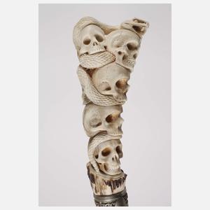 Spazierstock Memento Mori