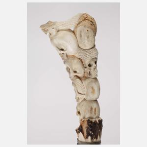 Spazierstock Memento Mori