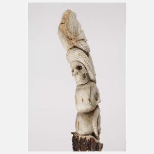 Spazierstock Memento Mori