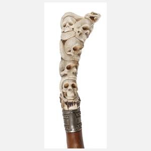 Spazierstock Memento Mori