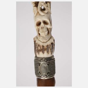 Spazierstock Memento Mori