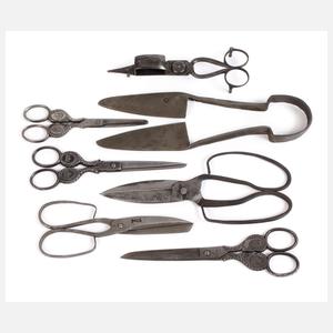 Konvolut historische Scheren