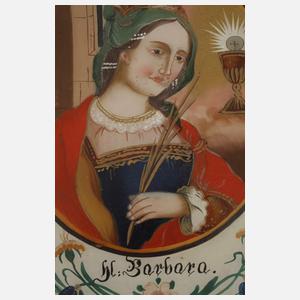 Drei Hinterglasbilder