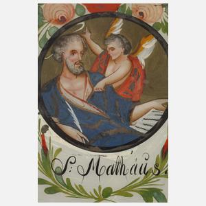 Drei Hinterglasbilder