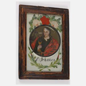 Drei Hinterglasbilder