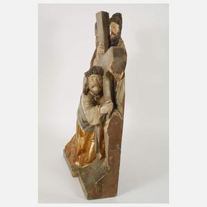 Geschnitzte Heiligenfigur