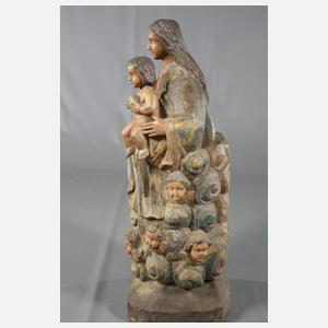 Geschnitzte Heiligenplastik