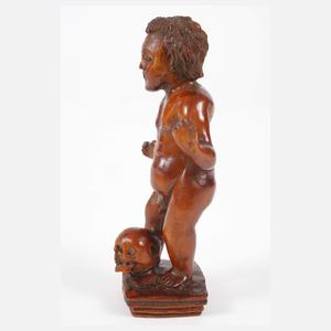 Geschnitztes Memento Mori