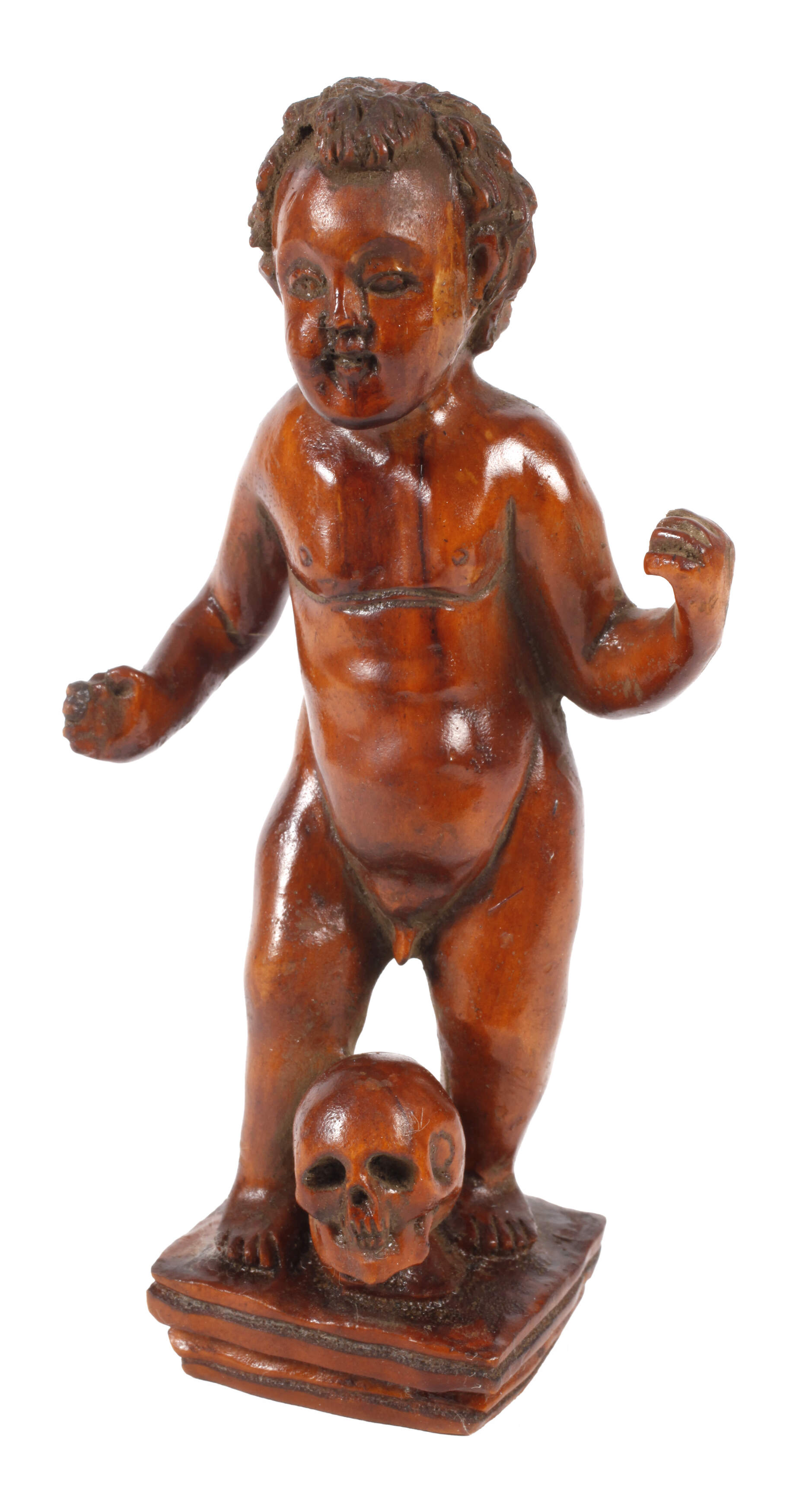 Geschnitztes Memento Mori