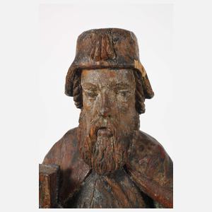 Geschnitzte Heiligenfigur