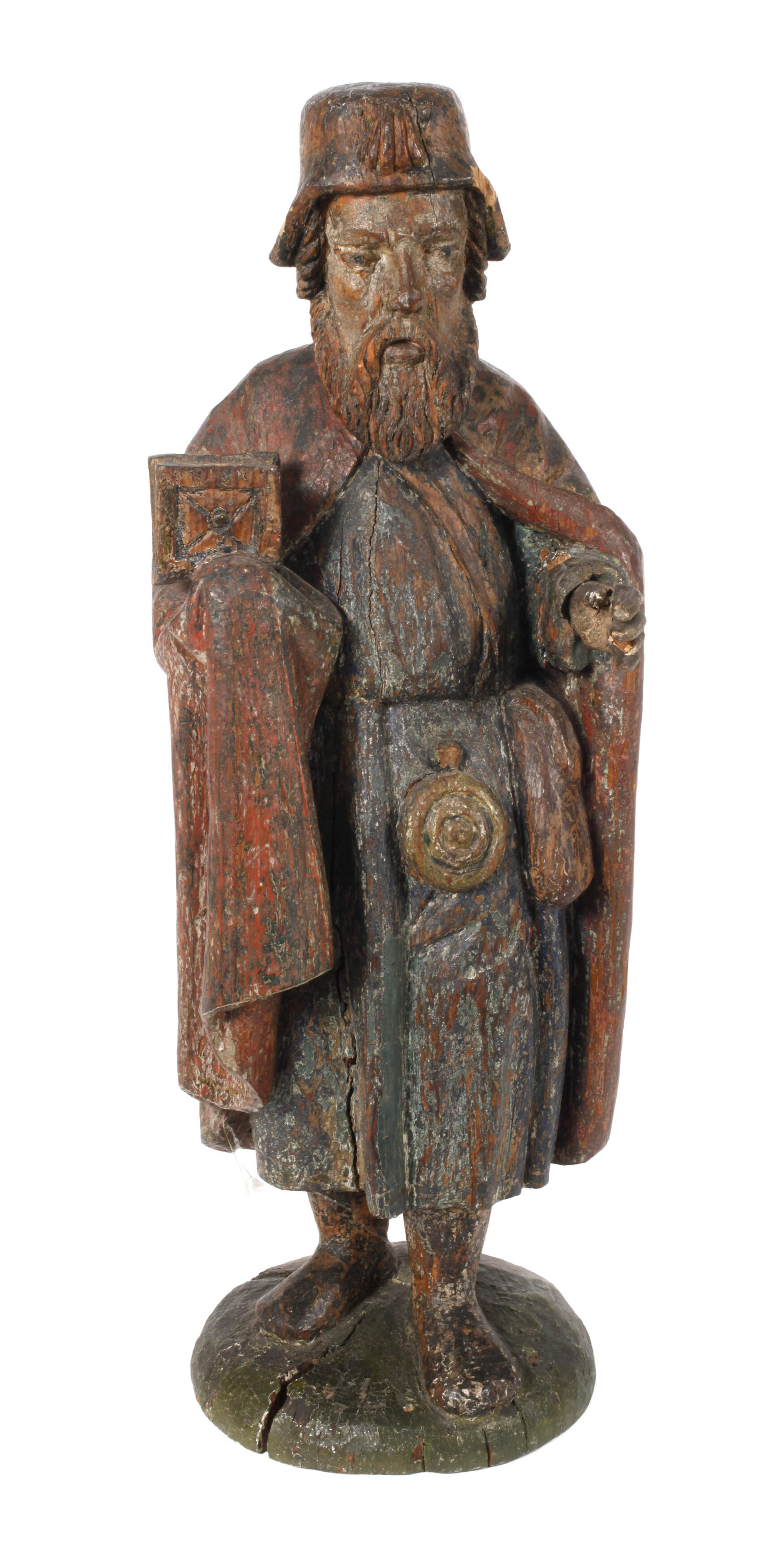 Geschnitzte Heiligenfigur