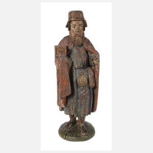 Geschnitzte Heiligenfigur