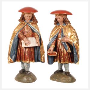 Geschnitztes Figurenpaar