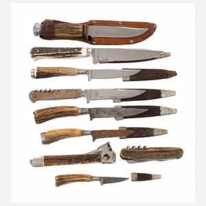 Konvolut Jagdmesser