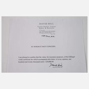 Violine Joseph Joachim Edlinger