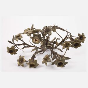 Paar florale Wandleuchter