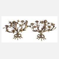 Paar florale Wandleuchter111