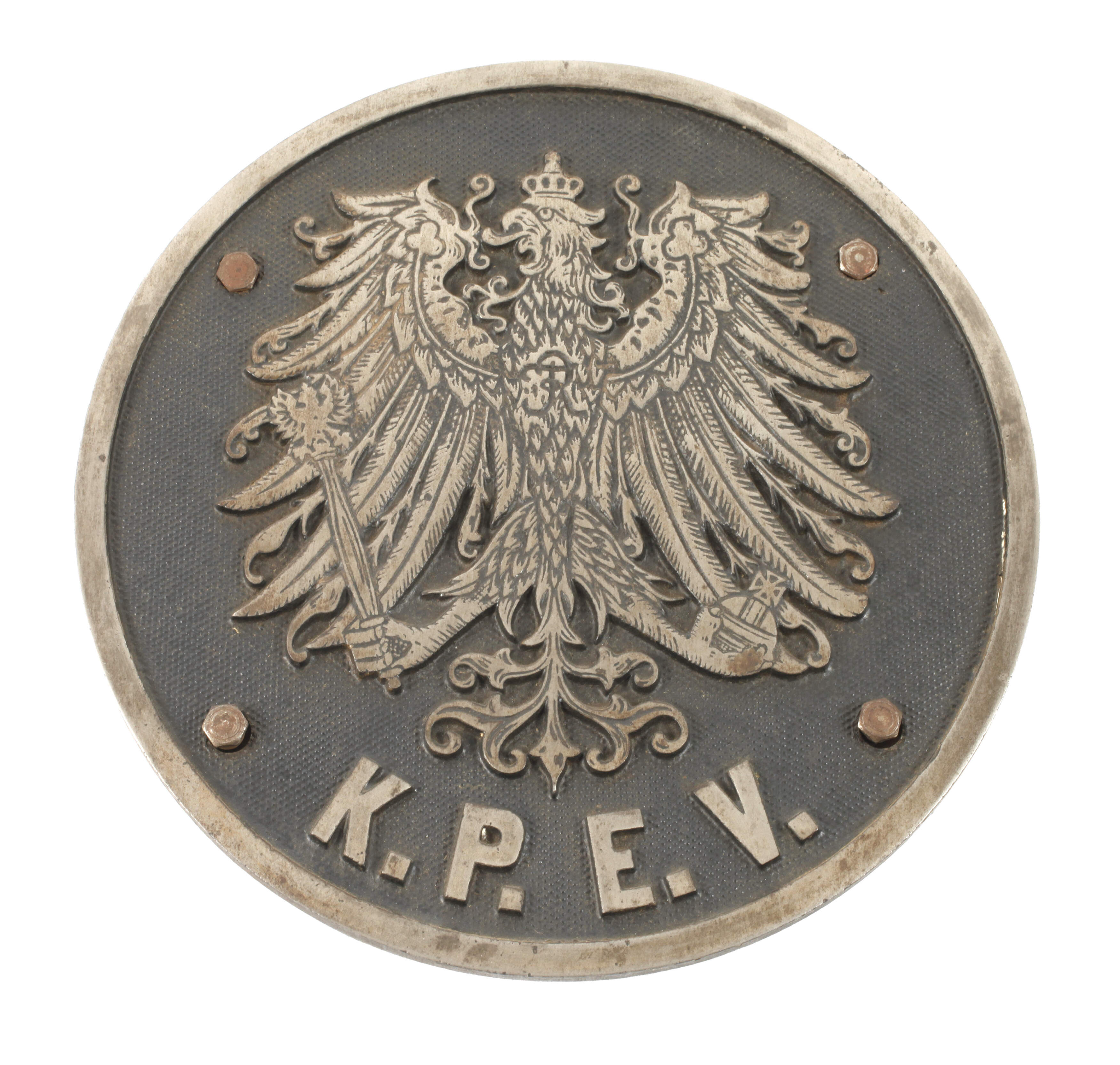 Eisenbahn Plakette K.P.E.V.