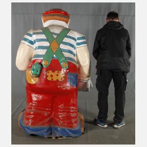 Großer figürlicher Aufsteller als Clown