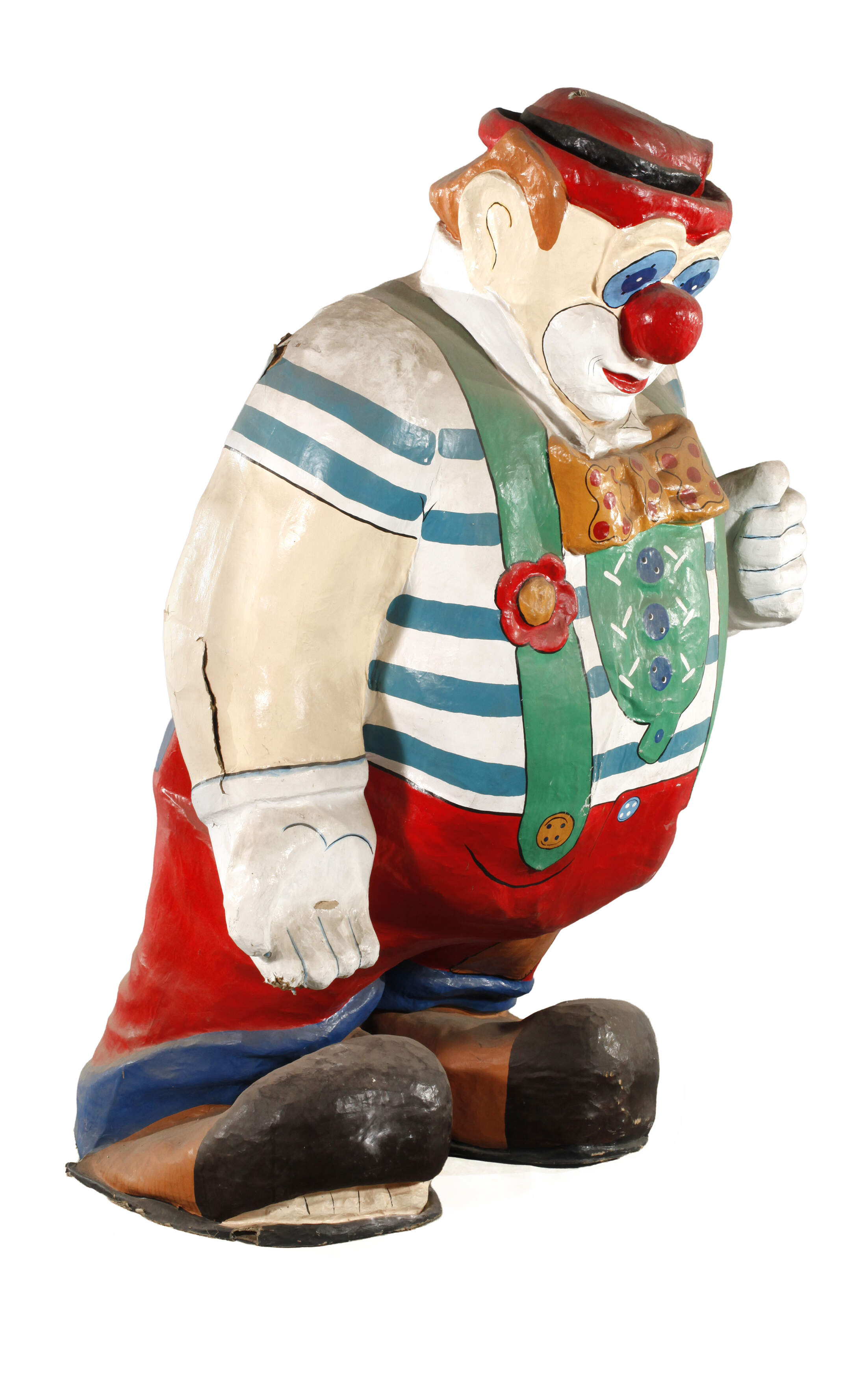 Großer figürlicher Aufsteller als Clown