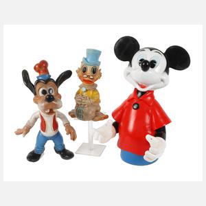 Drei Figuren Walt Disney