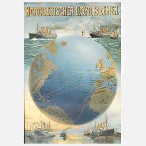 Werbeplakat Norddeutscher Lloyd