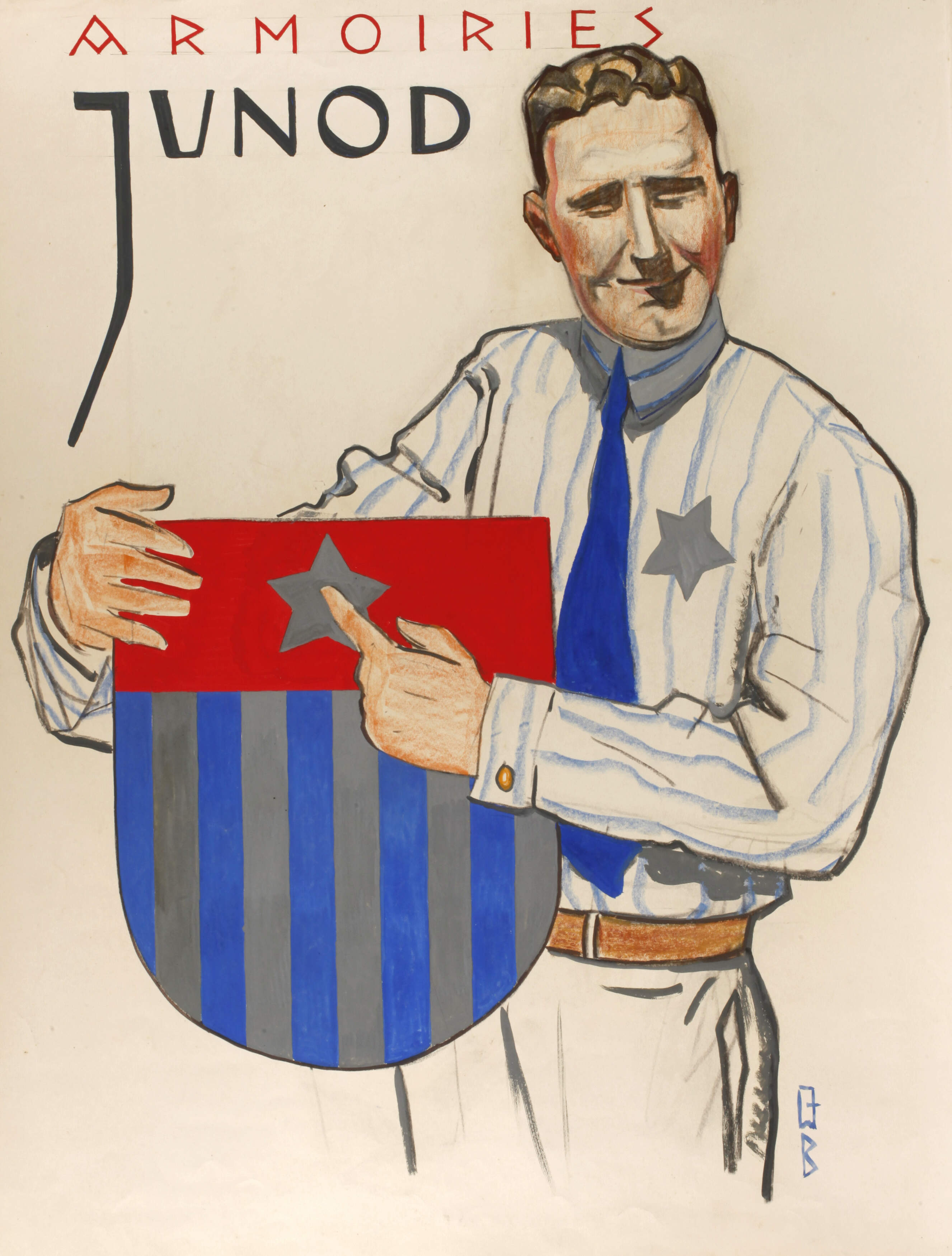 Willy Friedrich Burger, Plakatentwurf "Armoiries Junod"