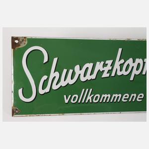 Emailleschild Schwarzkopf