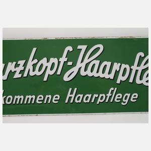 Emailleschild Schwarzkopf