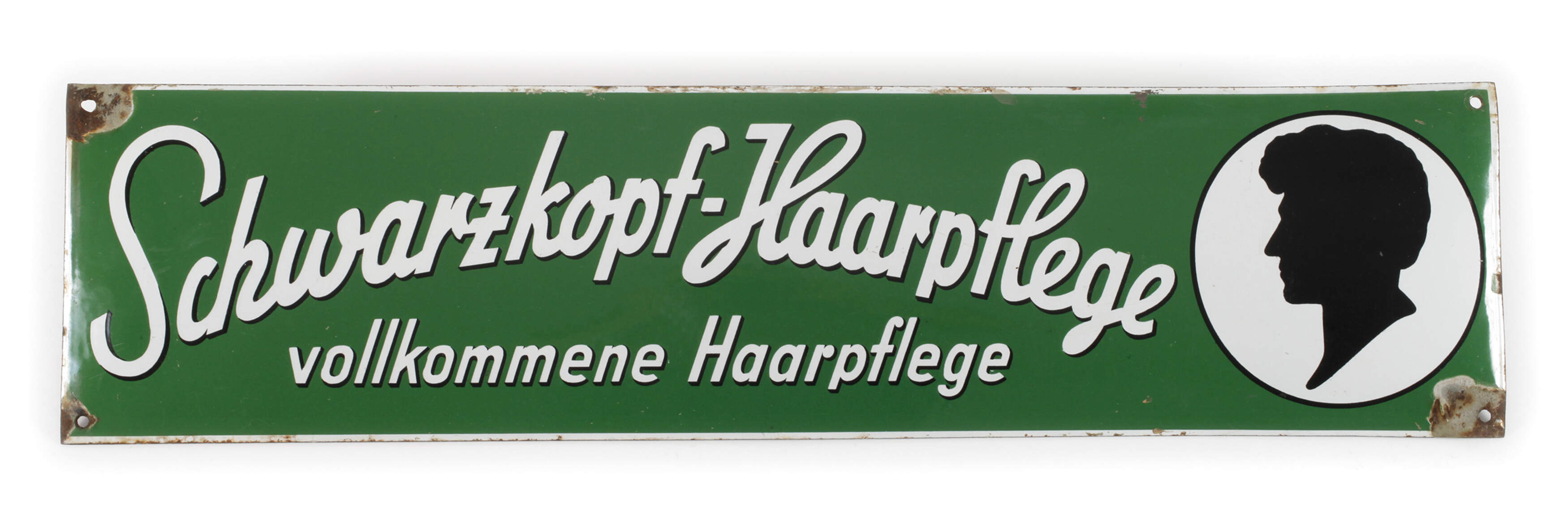 Emailleschild Schwarzkopf