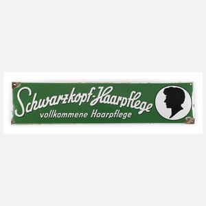 Emailleschild Schwarzkopf