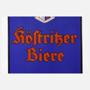 Emailleschild Köstritzer