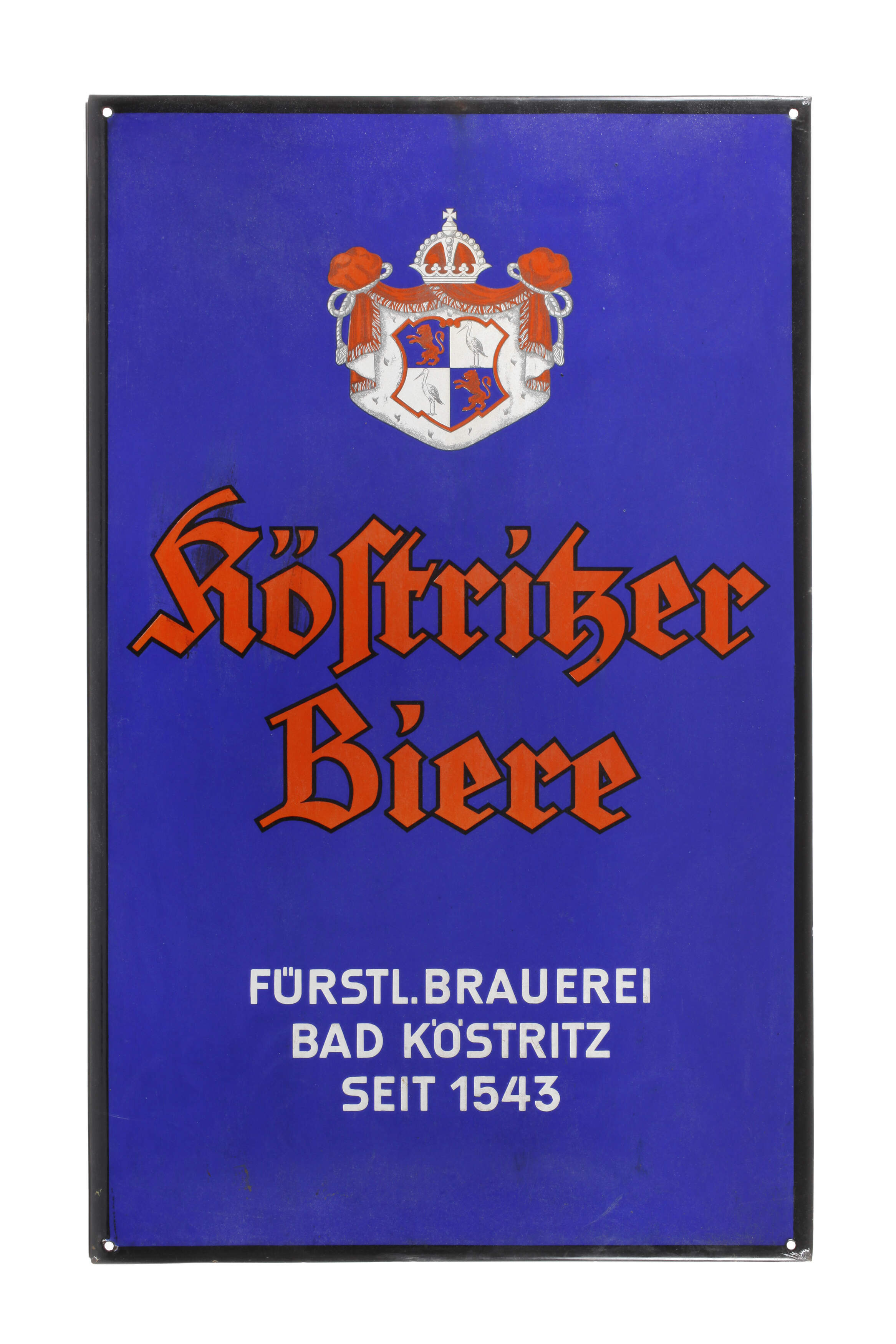 Emailleschild Köstritzer
