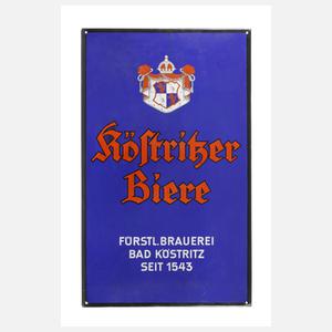Emailleschild Köstritzer