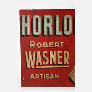 Werbeschild Uhrmacher