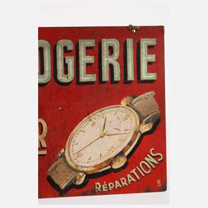 Werbeschild Uhrmacher