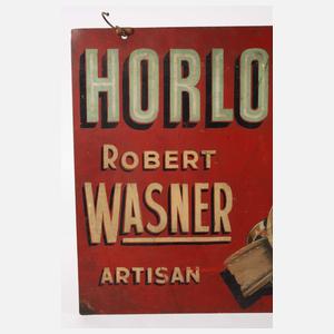 Werbeschild Uhrmacher