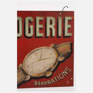 Werbeschild Uhrmacher