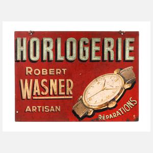 Werbeschild Uhrmacher