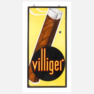 Emailleschild Villiger