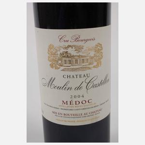 Drei Flaschen Médoc Cru Bourgeois 2004