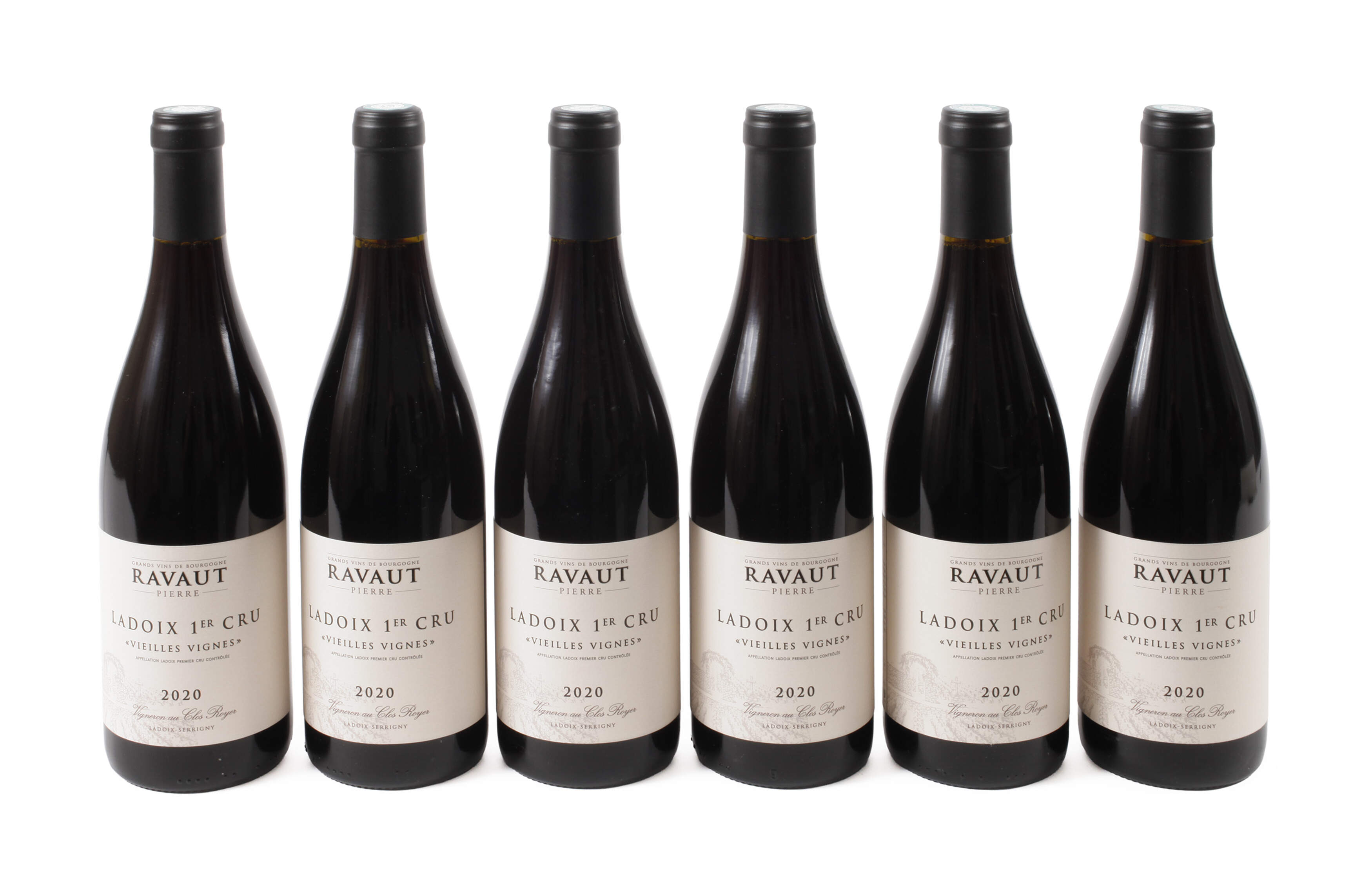 Sechs Flaschen Ladoix 1er Cru Vieilles Vignes 2020