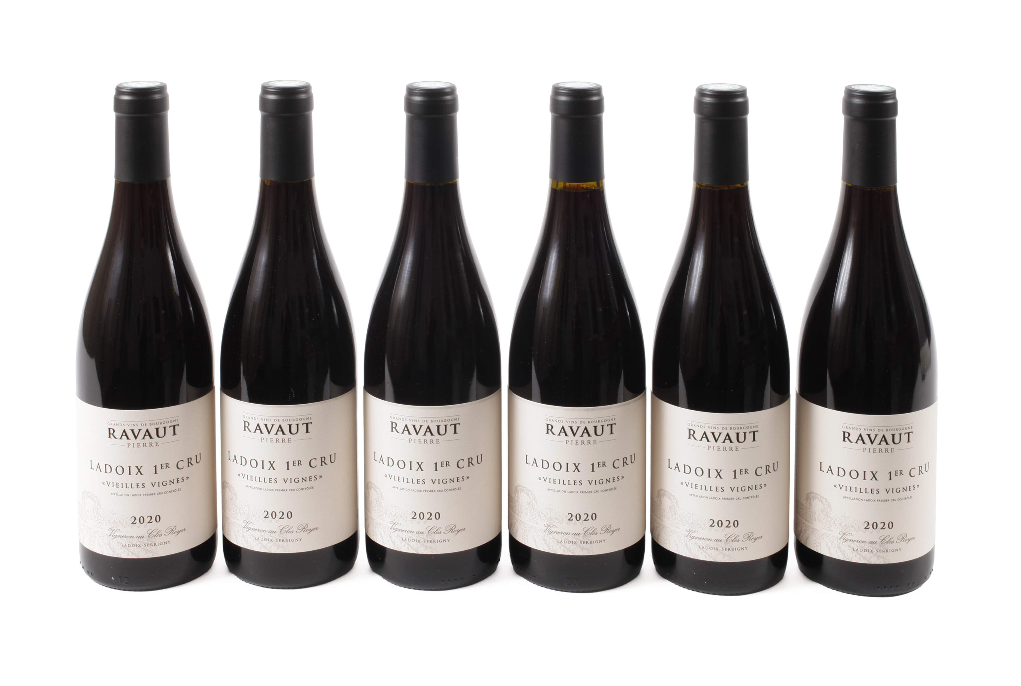 Sechs Flaschen Ladoix 1er Cru Vieilles Vignes 2020