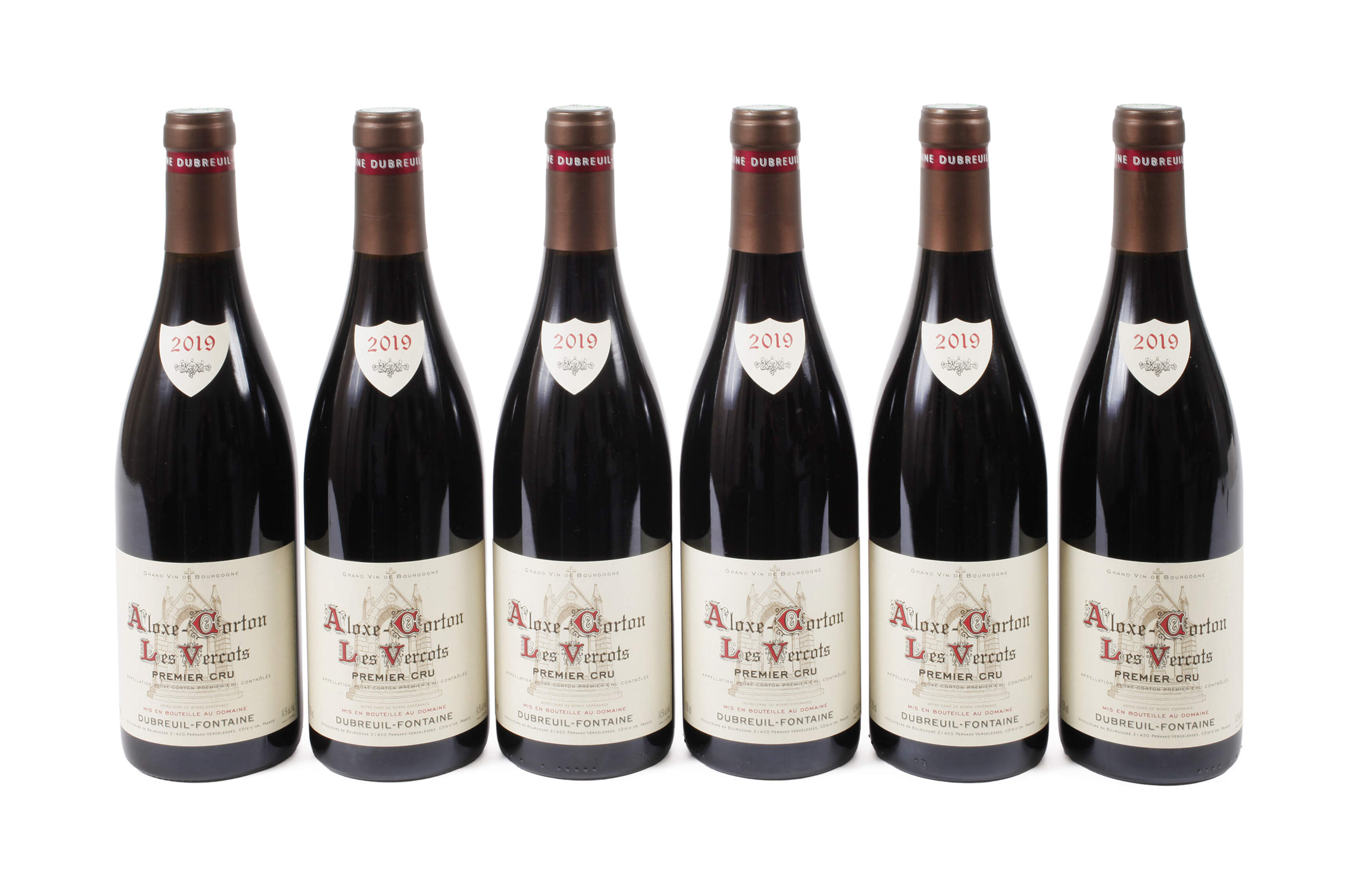 Sechs Flaschen Aloxe-Corton Les Vercots Premier Cru 2019
