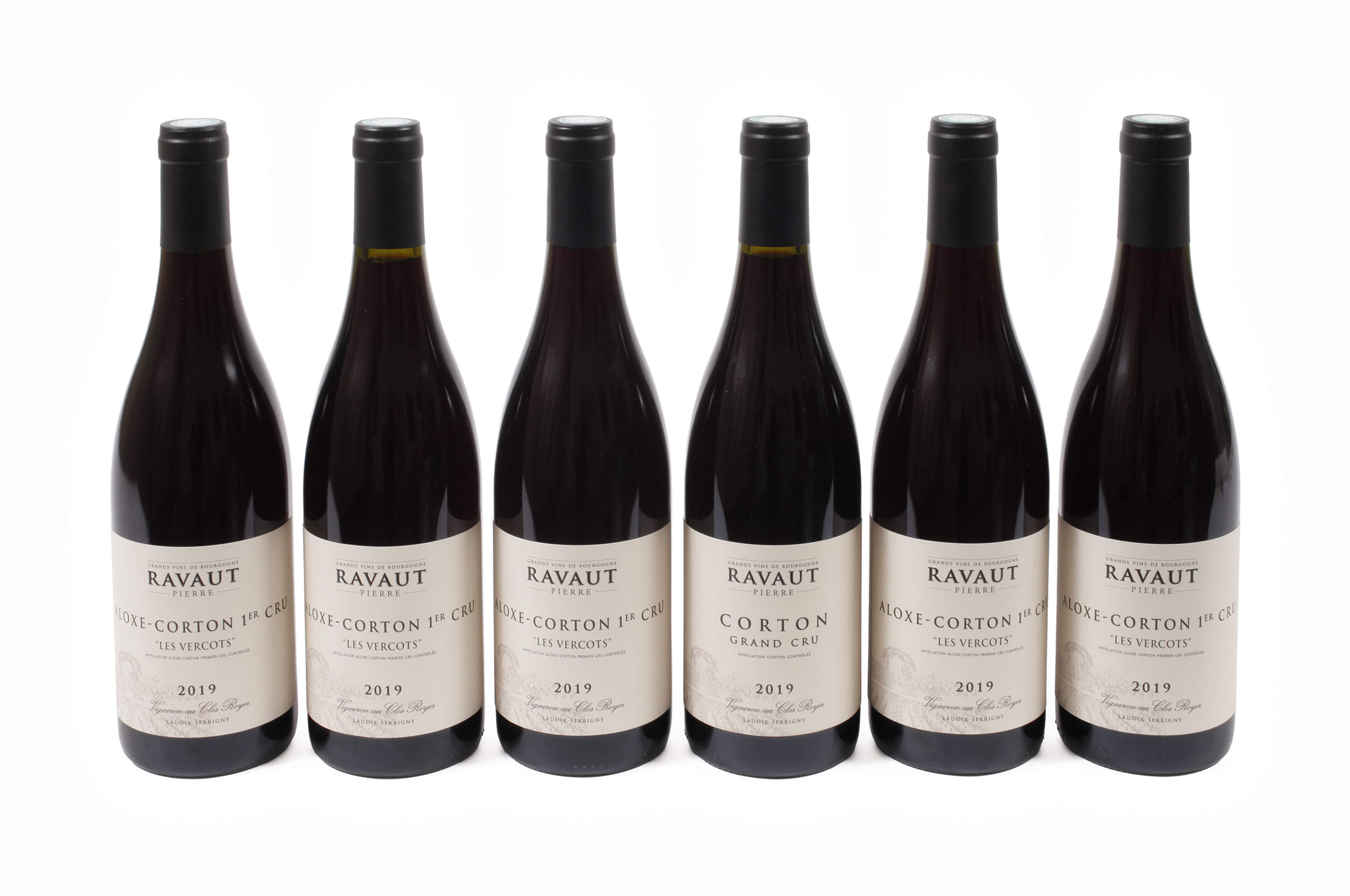 Sechs Flaschen Rotwein