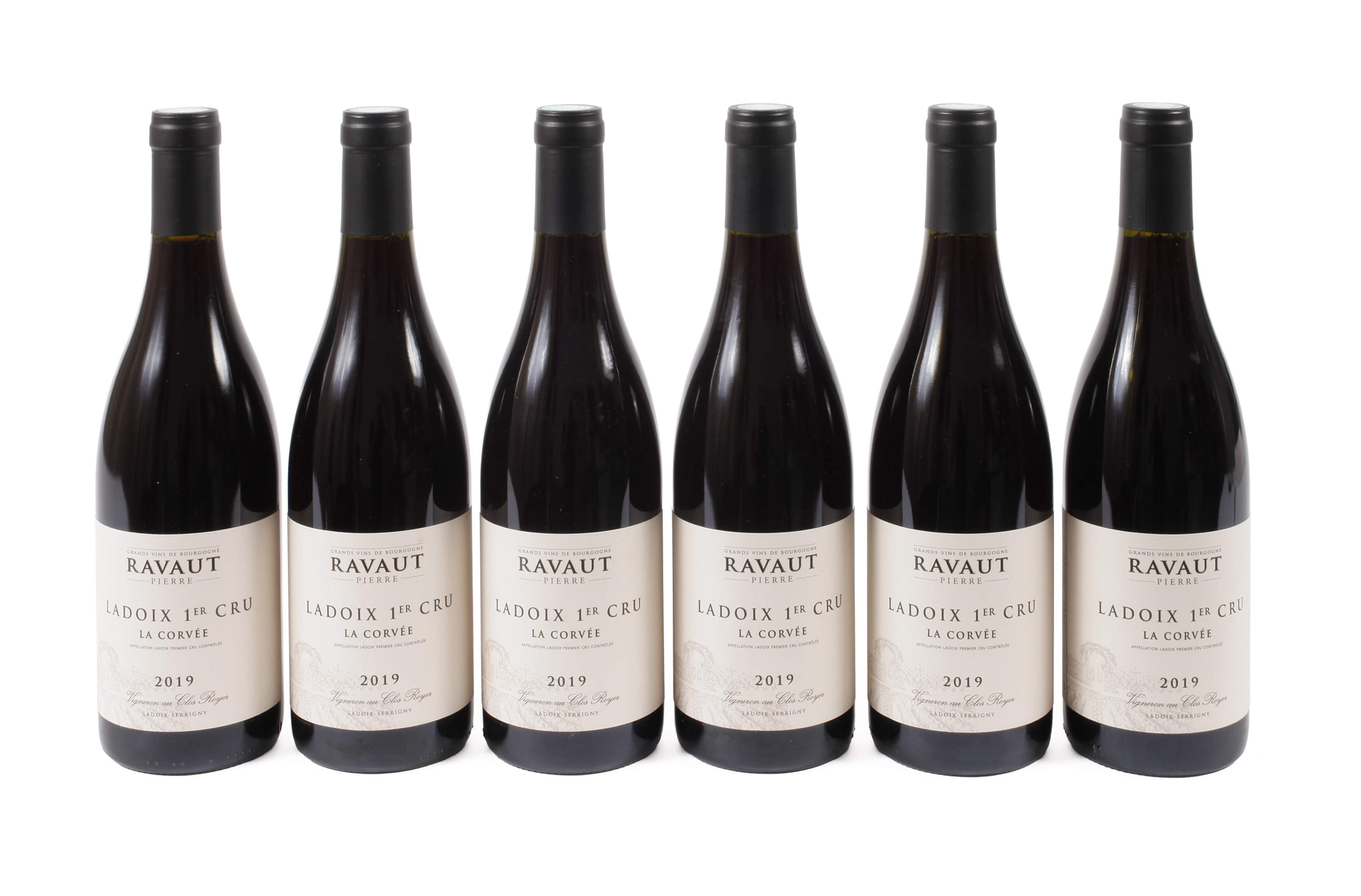 Sechs Flaschen Ladoix 1er Cru La Corvée 2019