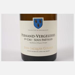 Sechs Flaschen Pernand-Vergelesses 1er Cru Sous Frétilles 2020