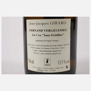 Sechs Flaschen Pernand-Vergelesses 1er Cru Sous Frétilles 2020