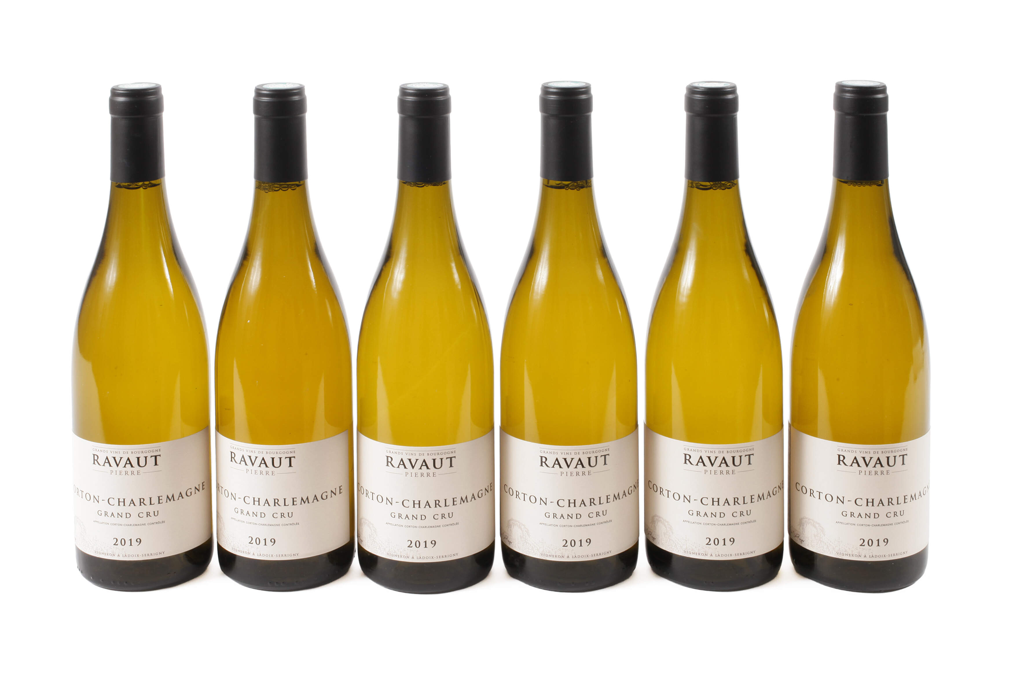 Sechs Flaschen Corton-Charlemagne Grand Cru 2019